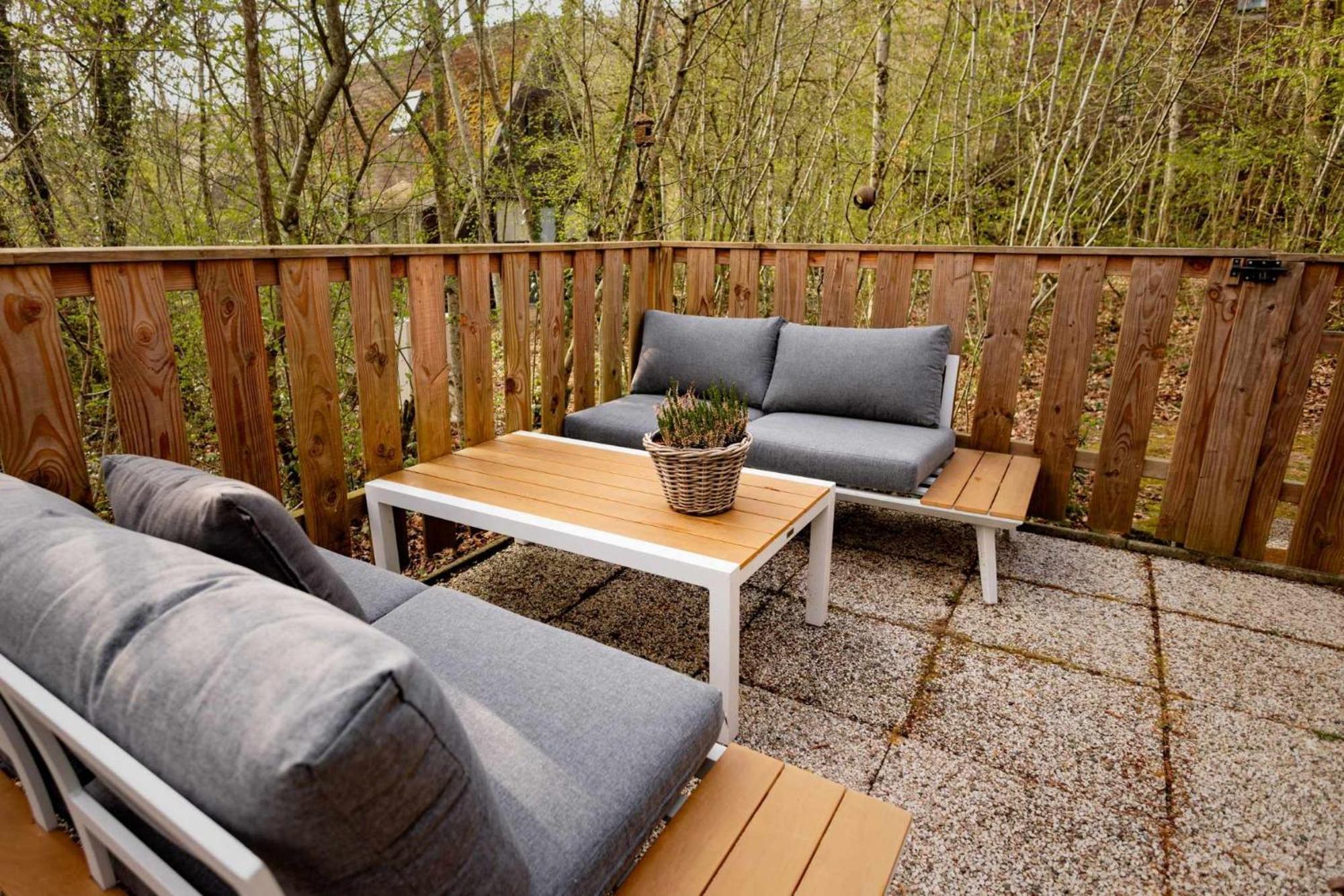 Het Hertenbos Chalet 136 - Bos- Groene Oase- Rustmoment- Zwembad デュルビュイ エクステリア 写真