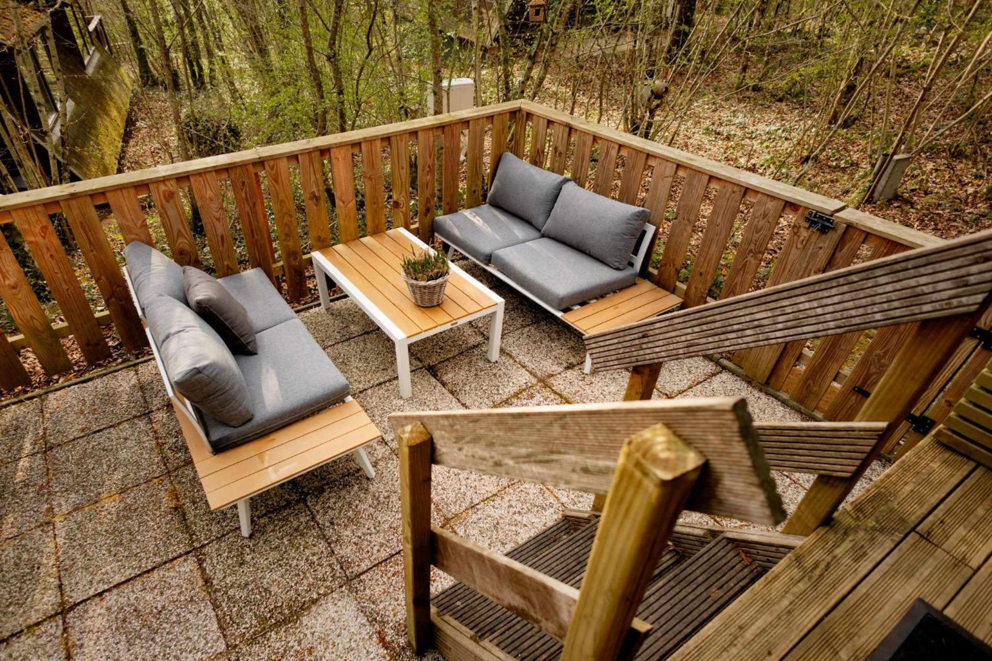 Het Hertenbos Chalet 136 - Bos- Groene Oase- Rustmoment- Zwembad デュルビュイ エクステリア 写真